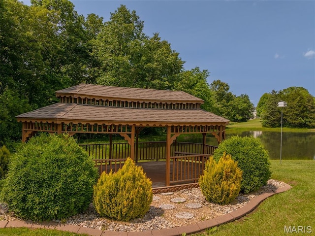 11400 Macs Cove Dr, Wright City, MO 63390 - view of home's community with a deck with water view