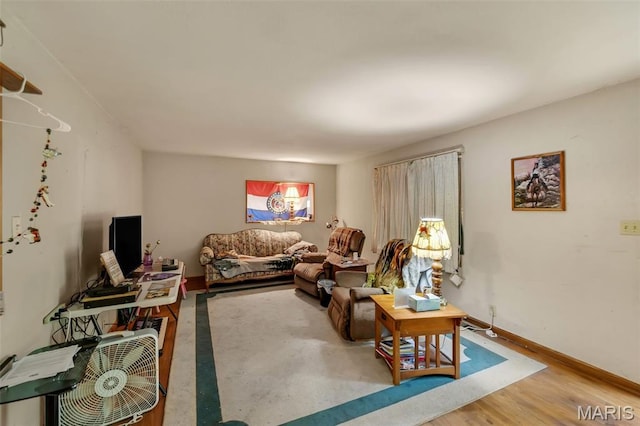 10049 Chateau Rd, Sullivan, MO 63080 - living area featuring wood finished floors and baseboards