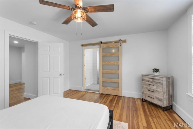 1210 Perryville Rd, Cape Girardeau, MO 63701 - bedroom featuring baseboards, wood finished floors, and ceiling fan