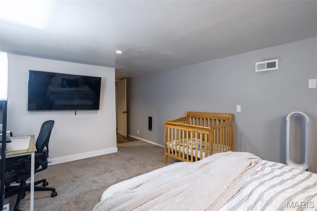 7330 Lansdowne Ave, Saint Louis, MO 63119 - carpeted bedroom with a desk, baseboards, and recessed lighting