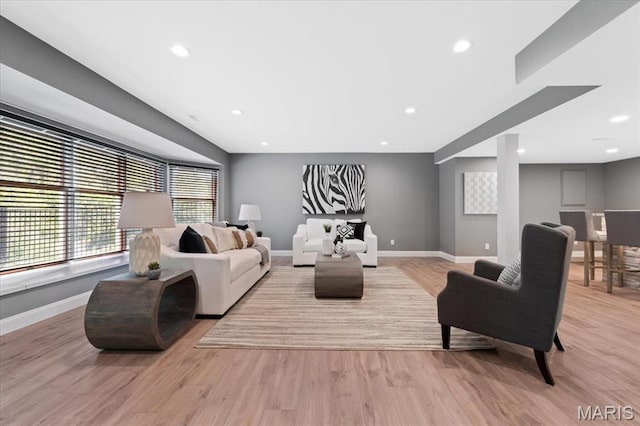 1525 Honey Locust Ct, Wildwood, MO 63005 - living area with recessed lighting and light wood finished floors