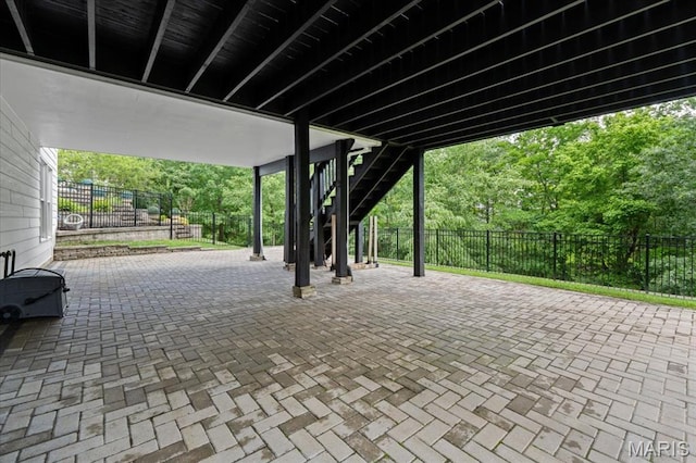 1525 Honey Locust Ct, Wildwood, MO 63005 - view of patio / terrace with stairway