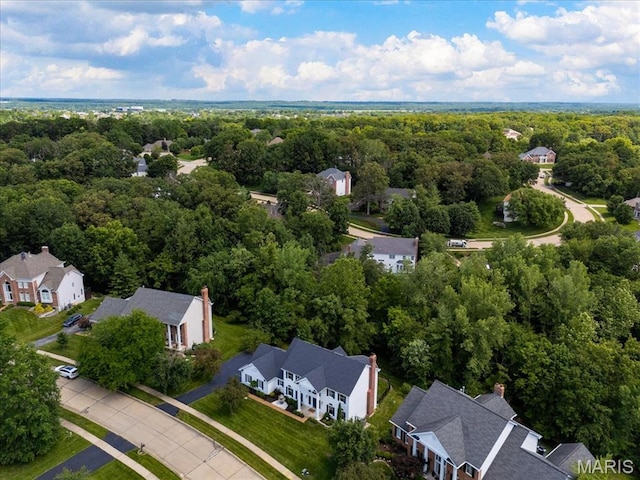 1525 Honey Locust Ct, Wildwood, MO 63005 - aerial perspective of suburban area featuring a forest