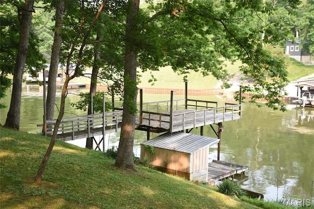 8404 E Twin Oaks Dr, Effingham, IL 62401 - dock with a water view