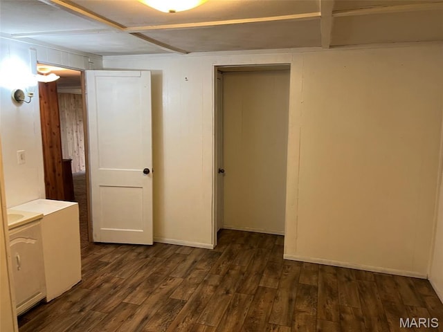 11142 E State Highway 47, Cadet, MO 63630 - finished below grade area with dark wood-style flooring