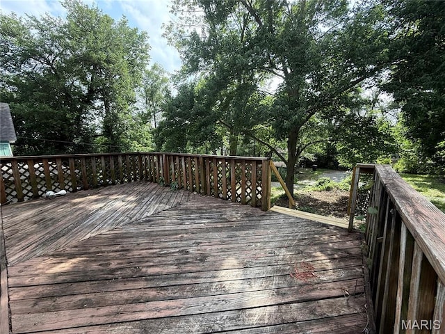 417 N Section St, Hannibal, MO 63401 - deck with view of scattered trees