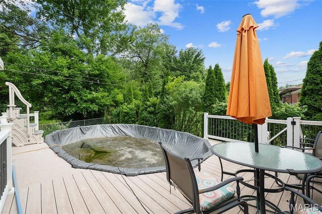 2604 Jonathan Dr, Mehlville, MO 63125 - deck featuring outdoor dining area