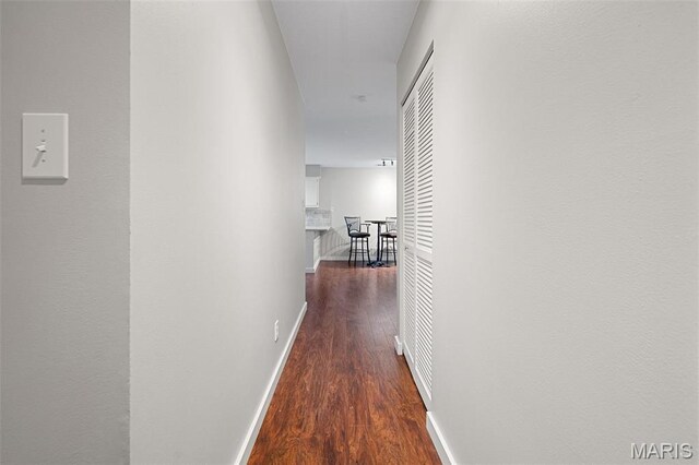 12958 Bryce Canyon Dr Unit C, Maryland Heights, MO 63043 - hall with wood finished floors and baseboards