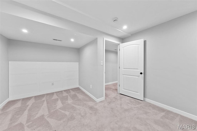 3169 Willow Point Dr, Imperial, MO 63052 - below grade area with carpet flooring and recessed lighting