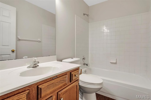 1045 Sprinters Row Dr, Florissant, MO 63034 - full bath with vanity, toilet, and tub / shower combination