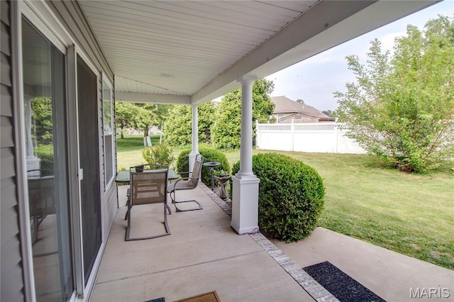 2 Breezeway Ct, Jerseyville, IL 62052 - view of covered porch