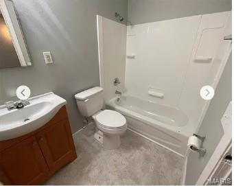 862 Saint Benedict, Cahokia, IL 62206 - full bathroom featuring vanity, toilet, and shower / washtub combination