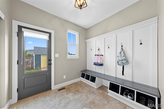 3204 Hadrian St, Saint Charles, MO 63301 - mudroom featuring baseboards