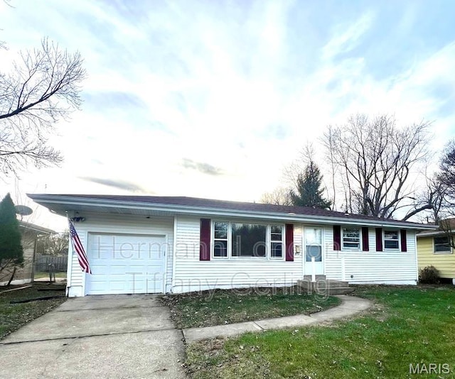 170 Ruth Dr, Florissant, MO 63031 - single story home with a garage and concrete driveway