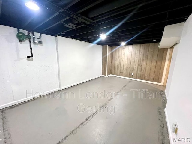 170 Ruth Dr, Florissant, MO 63031 - finished basement featuring wood walls