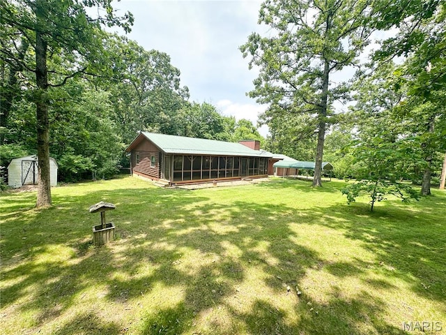 1 Timber Ln, Salem, MO 65560 - view of grassy yard with a sunroom