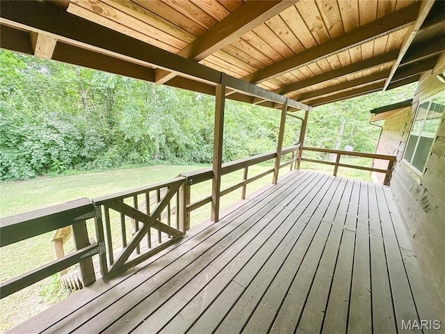 1 Timber Ln, Salem, MO 65560 - wooden deck featuring a yard
