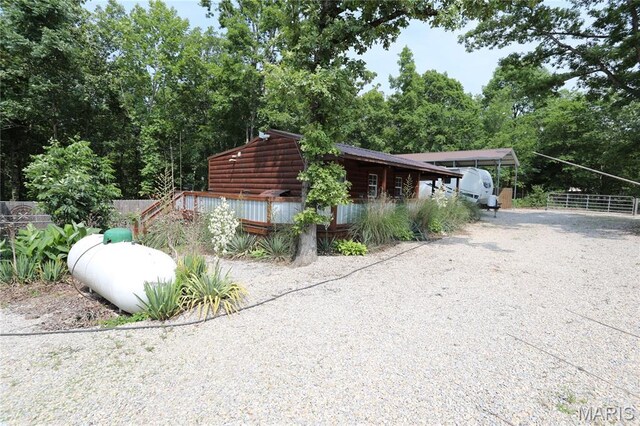 80 Lakeview Dr, Wappapello, MO 63966 - view of home's exterior with a deck and driveway