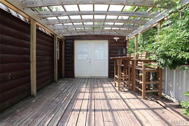 80 Lakeview Dr, Wappapello, MO 63966 - wooden deck featuring a pergola