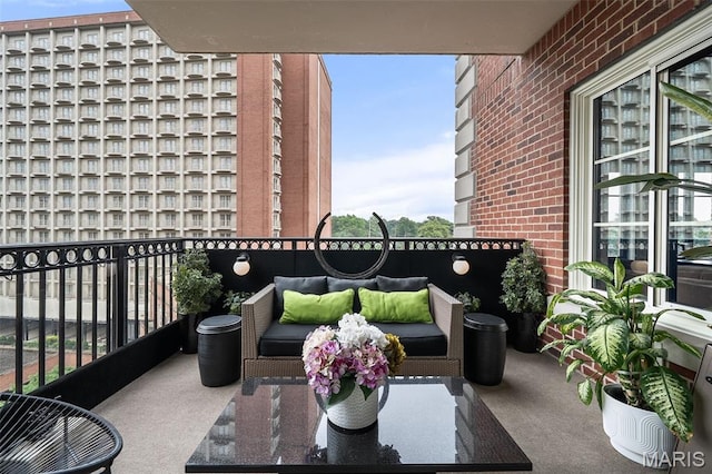 150 Carondelet Plz Unit 702, Clayton, MO 63105 - balcony with an outdoor living space