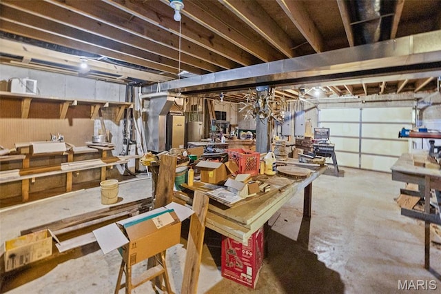 5423 Saxtown Rd, Millstadt, IL 62260 - garage with a workshop area
