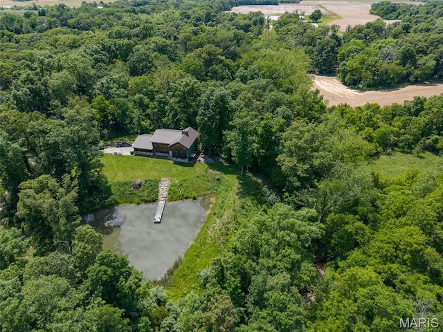5423 Saxtown Rd, Millstadt, IL 62260 - view from above of property with a heavily wooded area