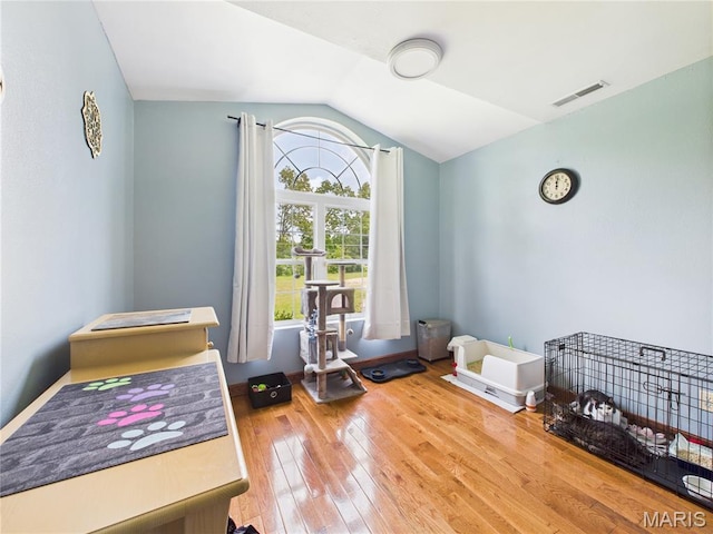 4862 State Highway 142e, Doniphan, MO 63935 - bedroom with vaulted ceiling, hardwood / wood-style floors, and baseboards