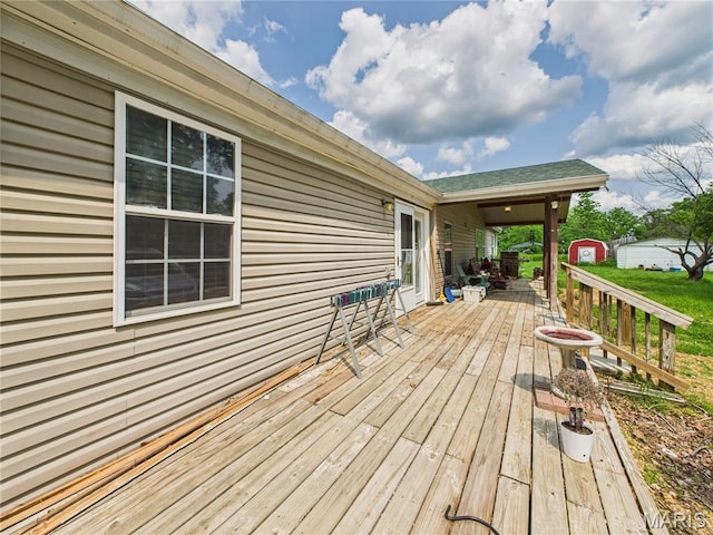 284 Wayne 349, Piedmont, MO 63957 - wooden terrace with an outdoor fire pit