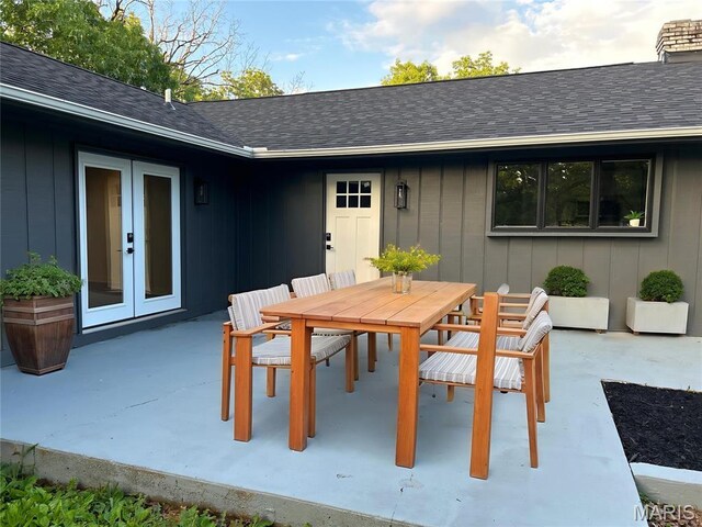 509 Saint Francois Rd, Bonne Terre, MO 63628 - view of patio with french doors and outdoor dining area