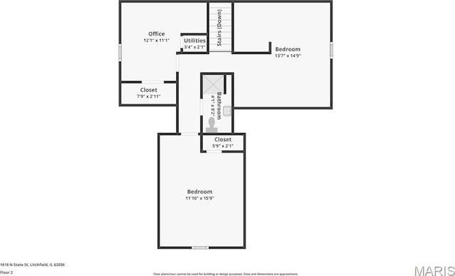 1618 N State St, Litchfield, IL 62056 - property floor plan