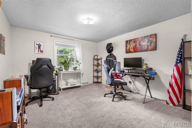 1407 Perry Ave, Cape Girardeau, MO 63701 - carpeted office featuring a textured ceiling