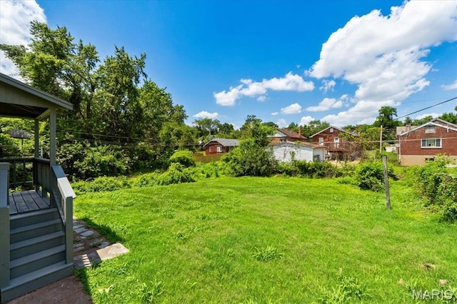3807 Lawler Dr, Northwoods, MO 63121 - view of green lawn with a residential view