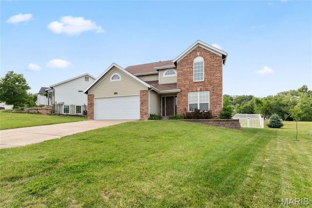 668 Top Notch Ln, Eureka, MO 63025 - view of front facade featuring brick siding, a garage, and driveway
