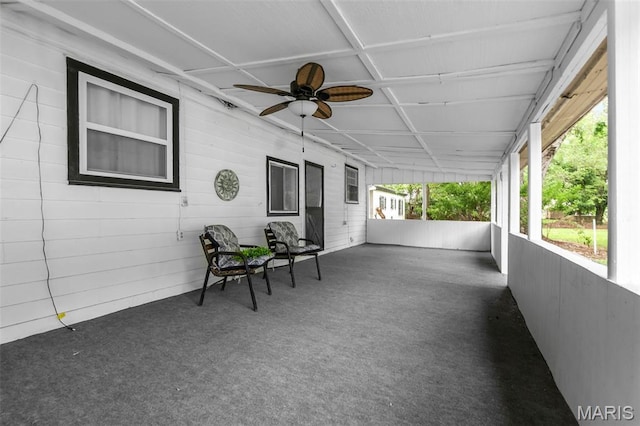 500 Frisco Rd, Campbell, MO 63933 - unfurnished sunroom with a ceiling fan