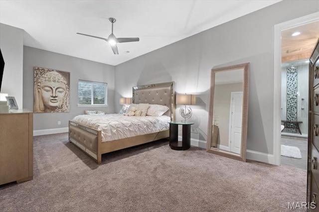 5 Watch Hill Rd, Ladue, MO 63124 - carpeted bedroom featuring baseboards and a ceiling fan