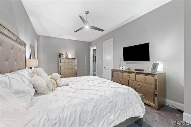 5 Watch Hill Rd, Ladue, MO 63124 - carpeted bedroom with baseboards and a ceiling fan