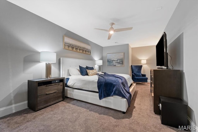5 Watch Hill Rd, Ladue, MO 63124 - carpeted bedroom featuring baseboards and a ceiling fan