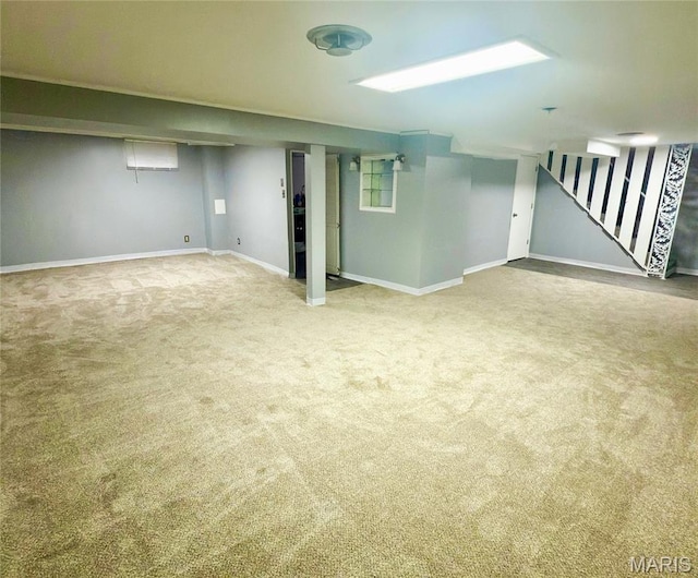 11630 Carolview Dr, Florissant, MO 63033 - finished basement featuring carpet and baseboards