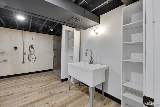 173 Portico Dr, Chesterfield, MO 63017 - bathroom with wood finished floors