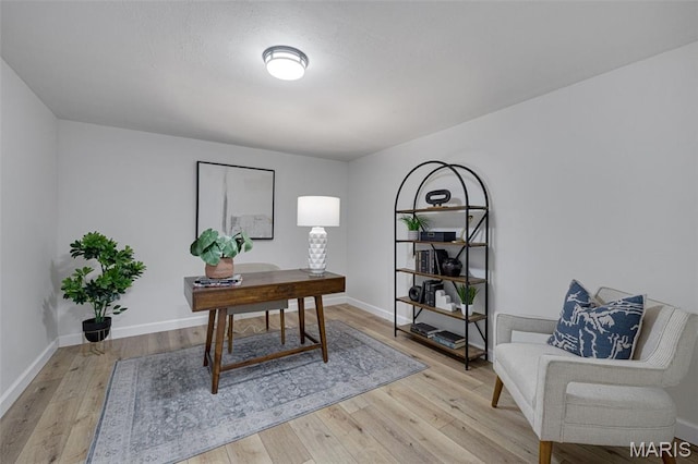 173 Portico Dr, Chesterfield, MO 63017 - office area with wood finished floors and baseboards