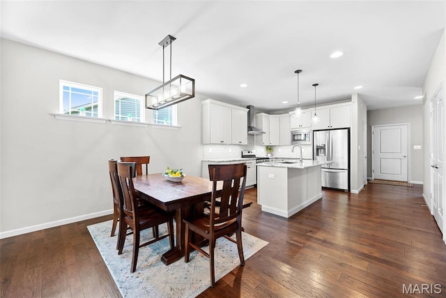 14 Ivyleigh Ct, Saint Charles, MO 63303 - dining room with recessed lighting and dark wood-type flooring