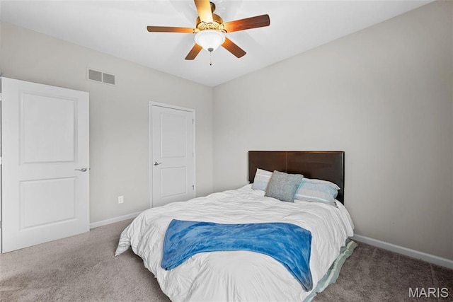 14 Ivyleigh Ct, Saint Charles, MO 63303 - carpeted bedroom with baseboards and ceiling fan