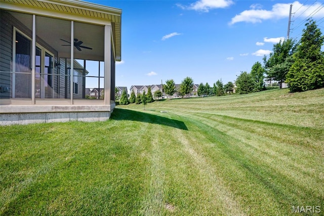 14 Ivyleigh Ct, Saint Charles, MO 63303 - view of grassy yard featuring a ceiling fan