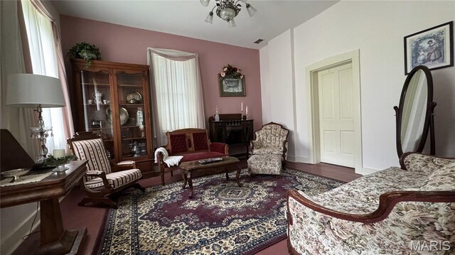 415 E 1st St, Hermann, MO 65041 - sitting room featuring plenty of natural light and wood finished floors