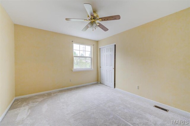 12118 Fahrpark Ln, Saint Louis, MO 63146 - spare room with carpet floors, ceiling fan, and baseboards