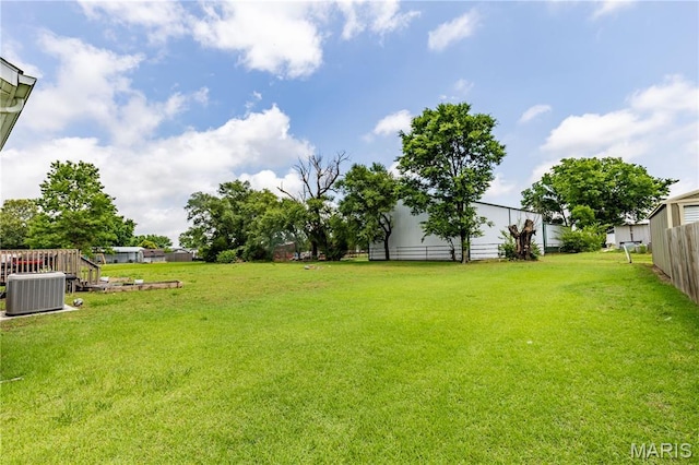 108 Karen St, Sikeston, MO 63801 - view of yard with central air condition unit