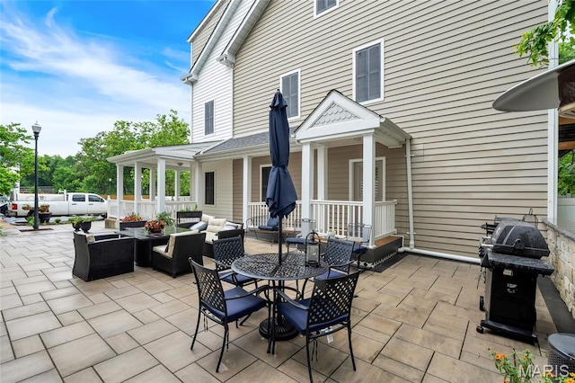 231 W Monroe Ave Unit 205, Saint Louis, MO 63122 - view of patio with grilling area and outdoor lounge area
