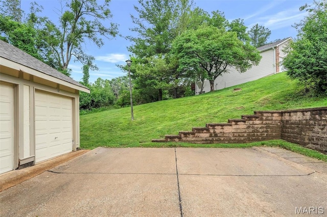 2303 Yosemite Park Ct Unit E, Maryland Heights, MO 63043 - view of grassy yard with a patio area