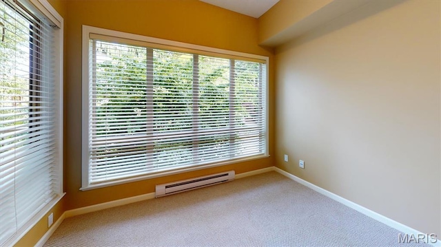 2303 Yosemite Park Ct Unit E, Maryland Heights, MO 63043 - carpeted empty room featuring baseboard heating and baseboards