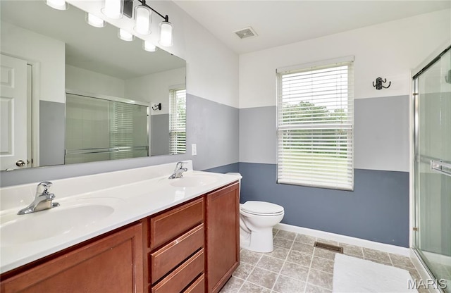 2907 Preston Woods Trl, Lake St Louis, MO 63367 - bathroom with an enclosed shower and double vanity